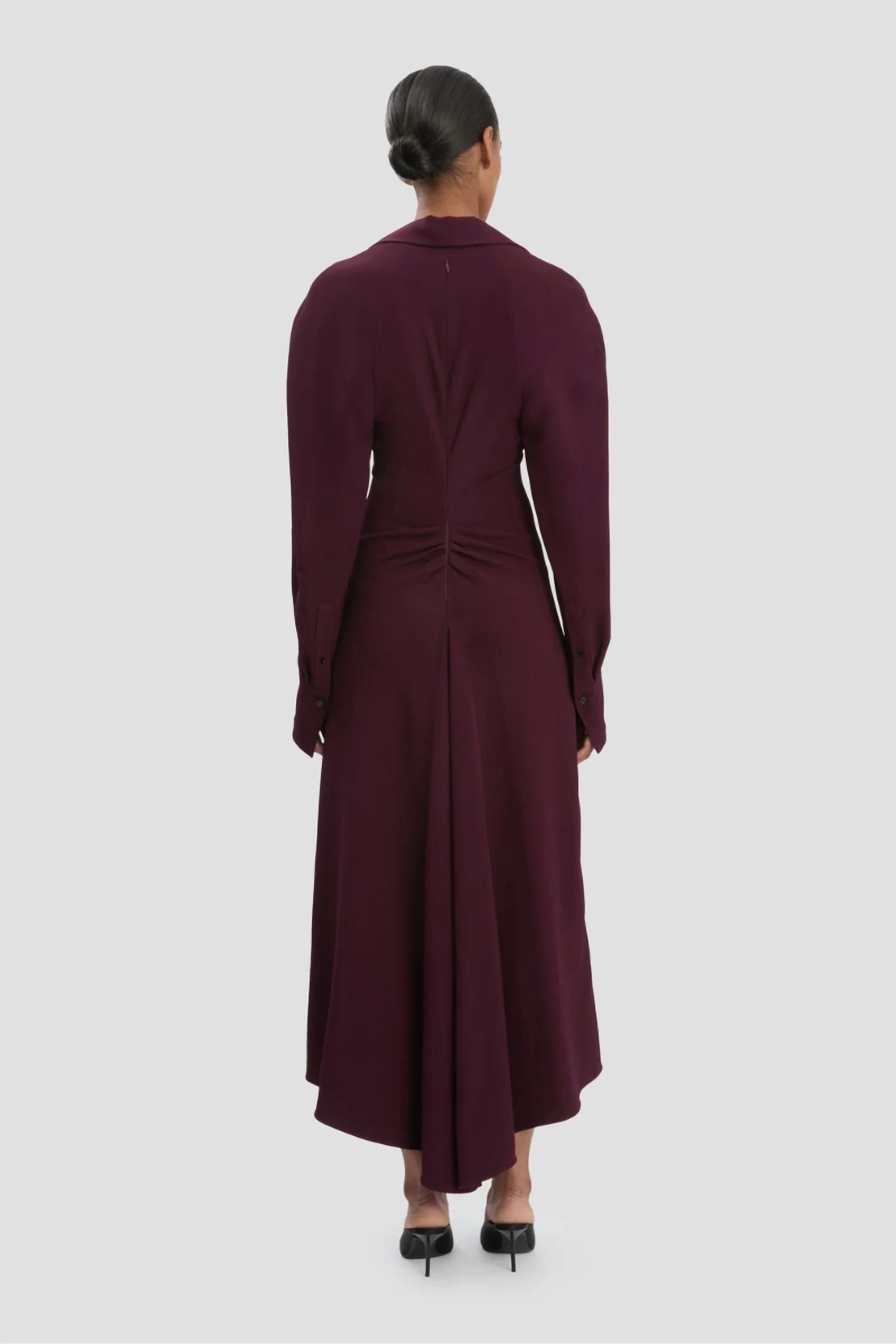 Victoria Beckham - Polo Collar Midi Dress