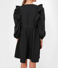 Pomander Place - Ruffle Balloon Sleeve Mini Dress
