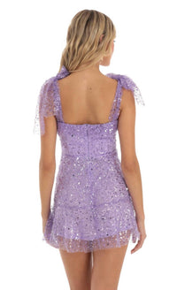 Lucy In The Sky - Women's Evermore Sequin Mini Dress
