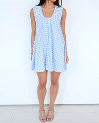 Olivaceous - The June Gingham Mini Dress