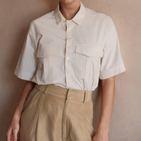 CISSA Safari Button Down Shirt in shell - women's shirt