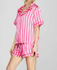 She + Sky - Stripe Pajama Set
