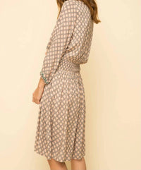 Mystree - Peaceful Breeze Embroidered Printed Dress