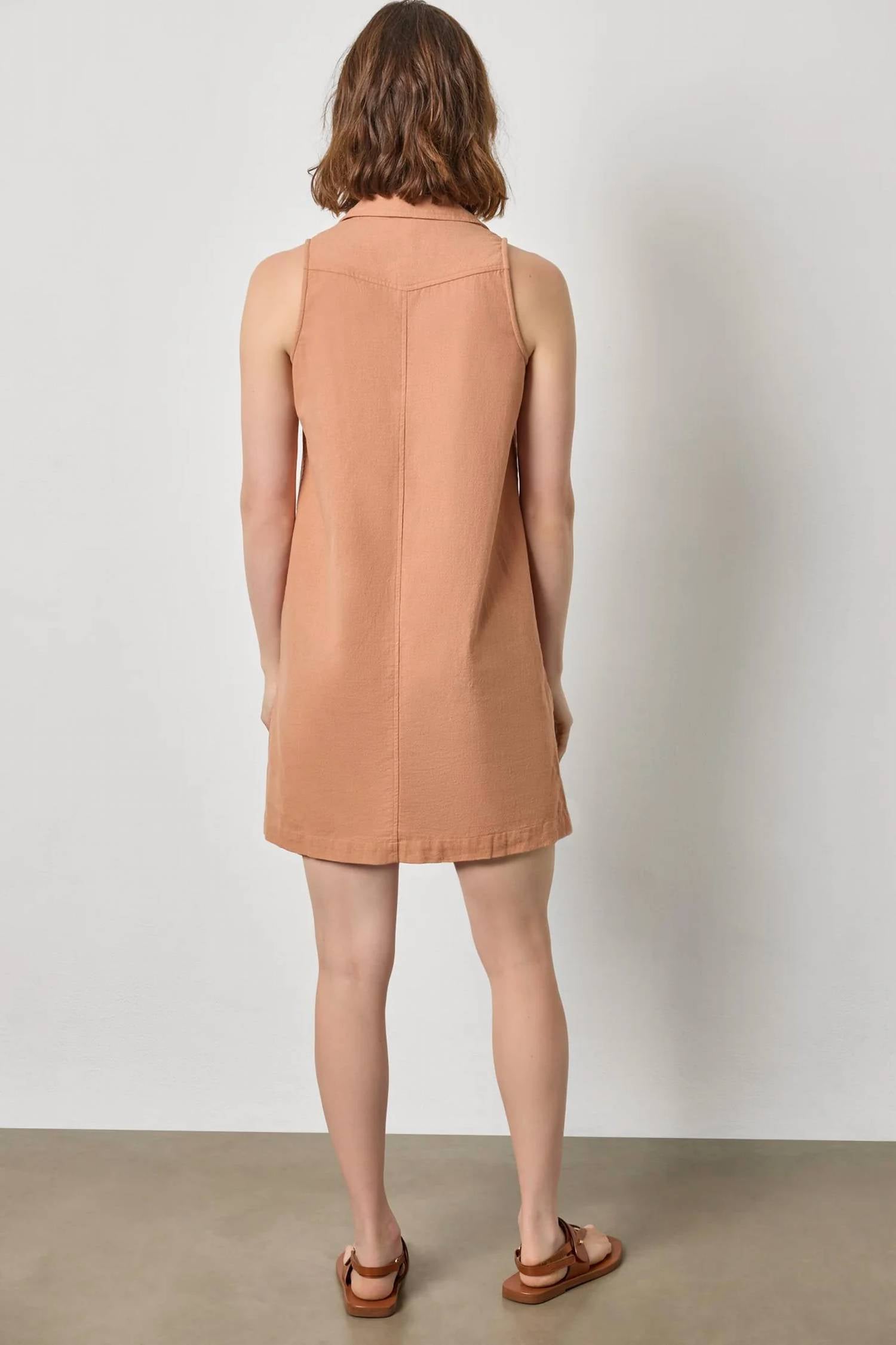 Lilla P - Sleeveless Pleat Pocket Dress