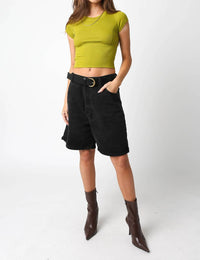 Olivaceous - Hallie Creneck Top