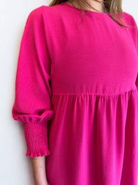 Ivy Jane - SHIRRED SLEEVE DRESS