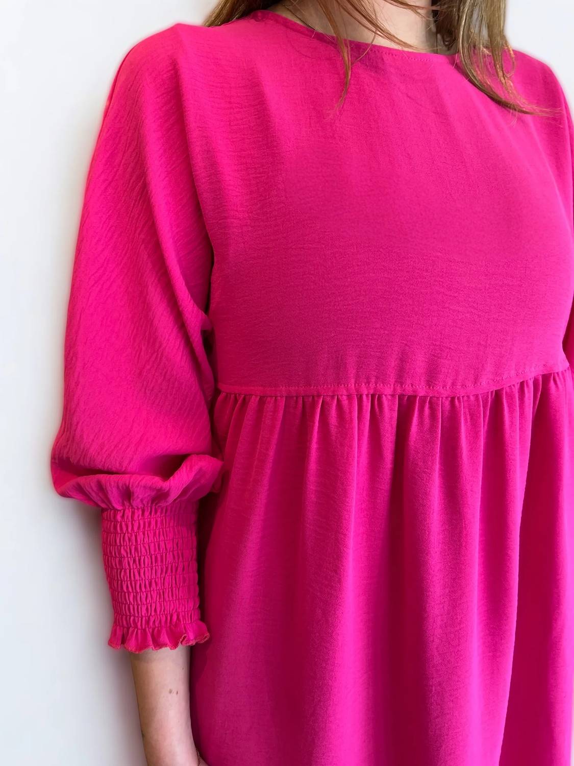 Ivy Jane - SHIRRED SLEEVE DRESS