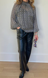 Lost + Wander - Mira Mock Neck Top