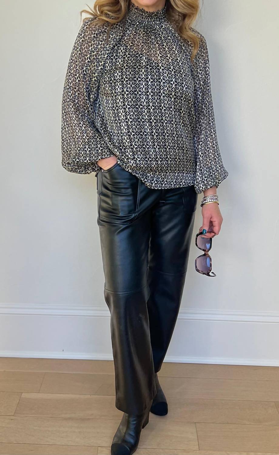 Lost + Wander - Mira Mock Neck Top