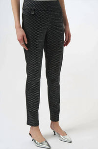 Joseph Ribkoff - Foiled Heavy Knit Slim Fit Pants