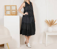 Young Threads - Sleeveless Long Hoodie duster