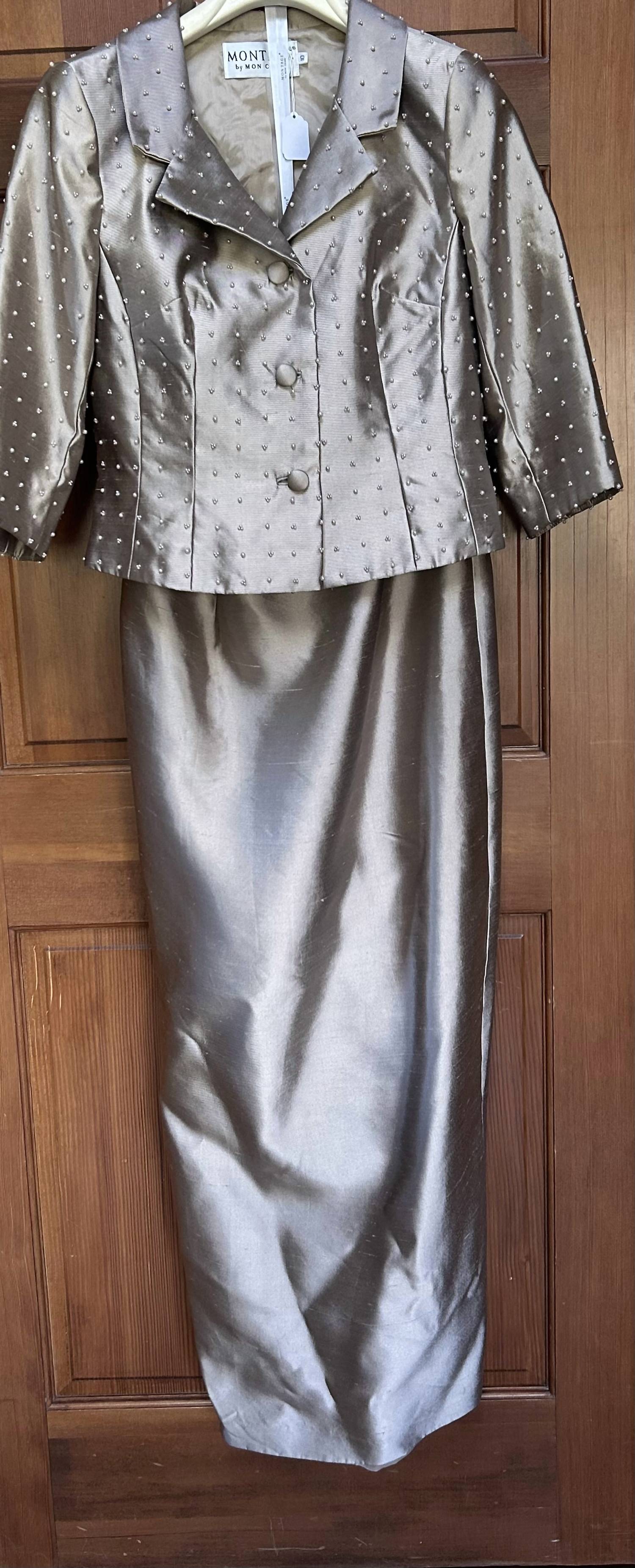 Montage By Mon Cheri - Shift Midi Dress With Jacket