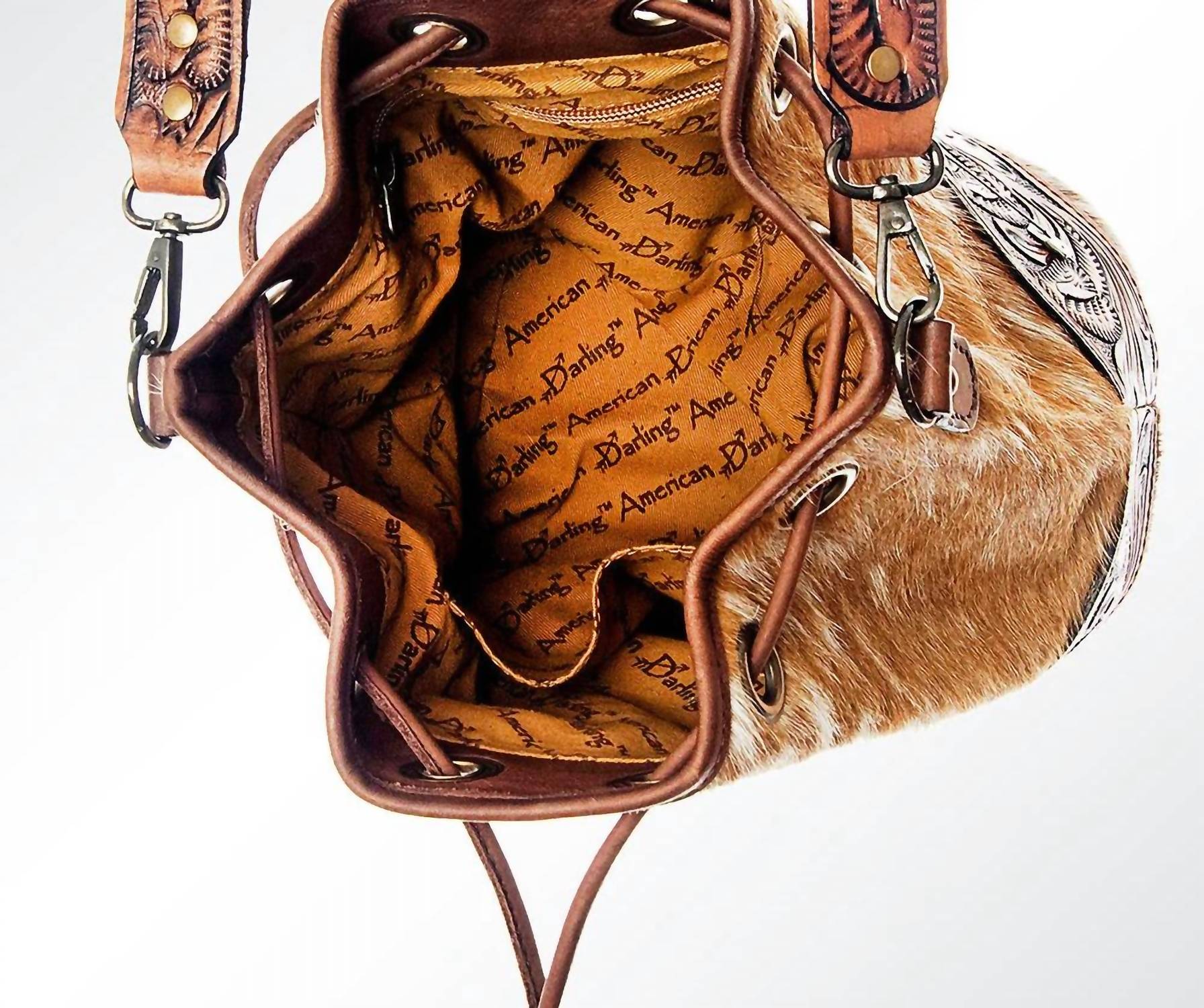 American Darling - Women's Hair On Hide Bucket Purse