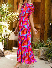 Little Daisy Closet - Ruffle Maxi Dress