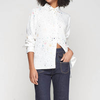 Vilagallo Madrid Long Sleeve Shirt in white - women's shirt