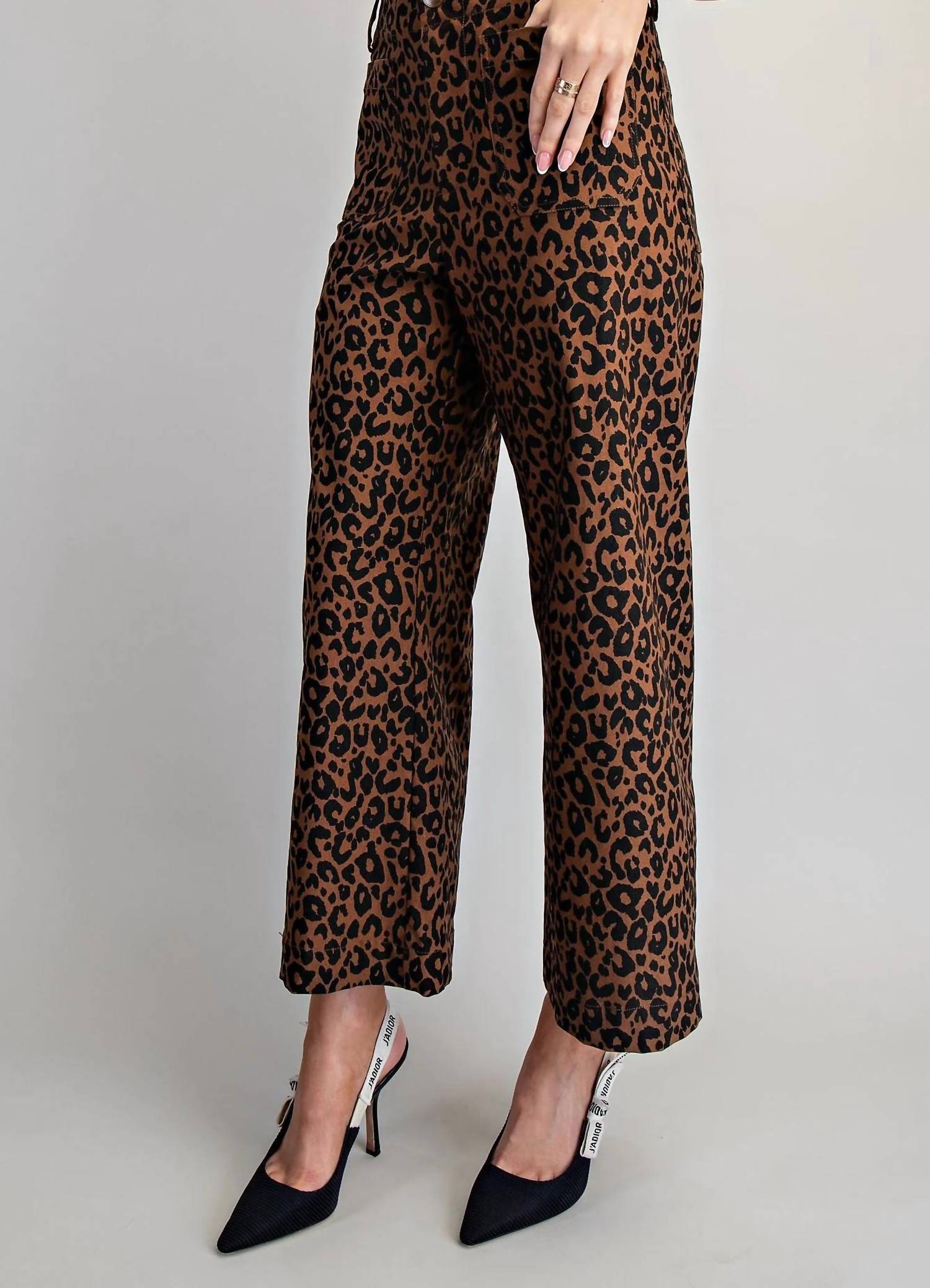 Eesome - High-rise Wide-leg Pants