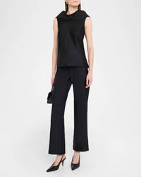 Brandon Maxwell Phoenix Low Rise Trouser in black - women's pants - alternate view