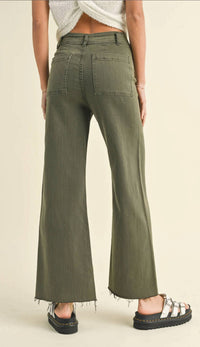 Miou Muse - Straight Wide Leg Denim Pants
