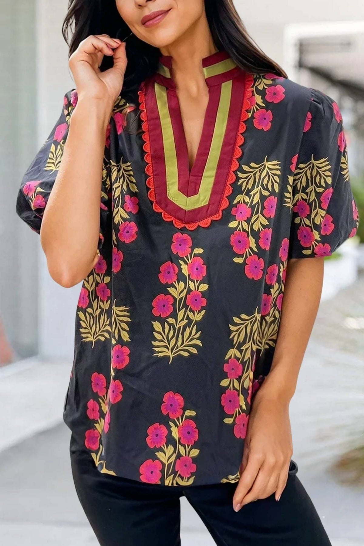 Aapparella - Susanna Floral Top