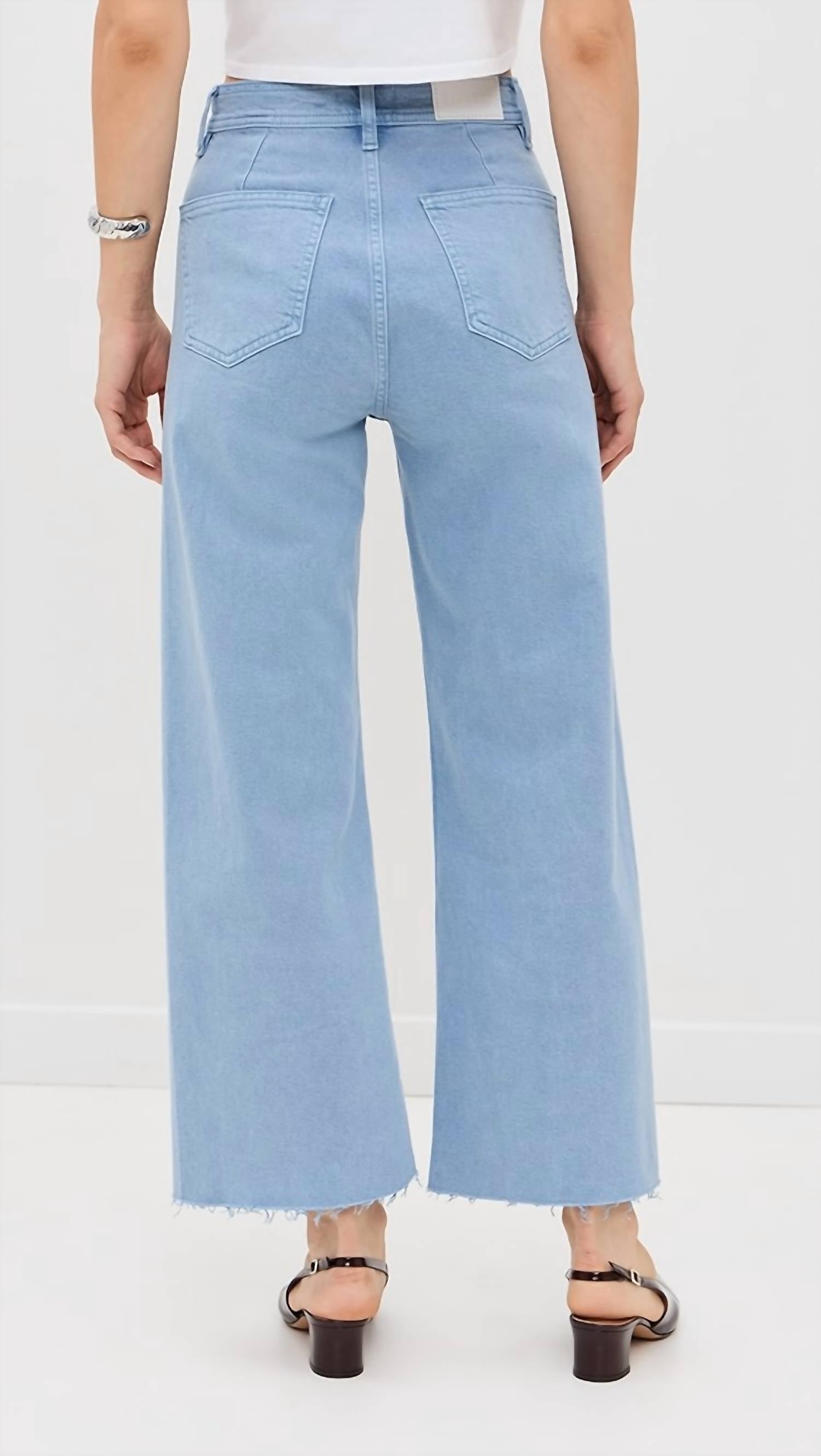 Pistola - Penny Crop High Rise Wide Leg Jeans