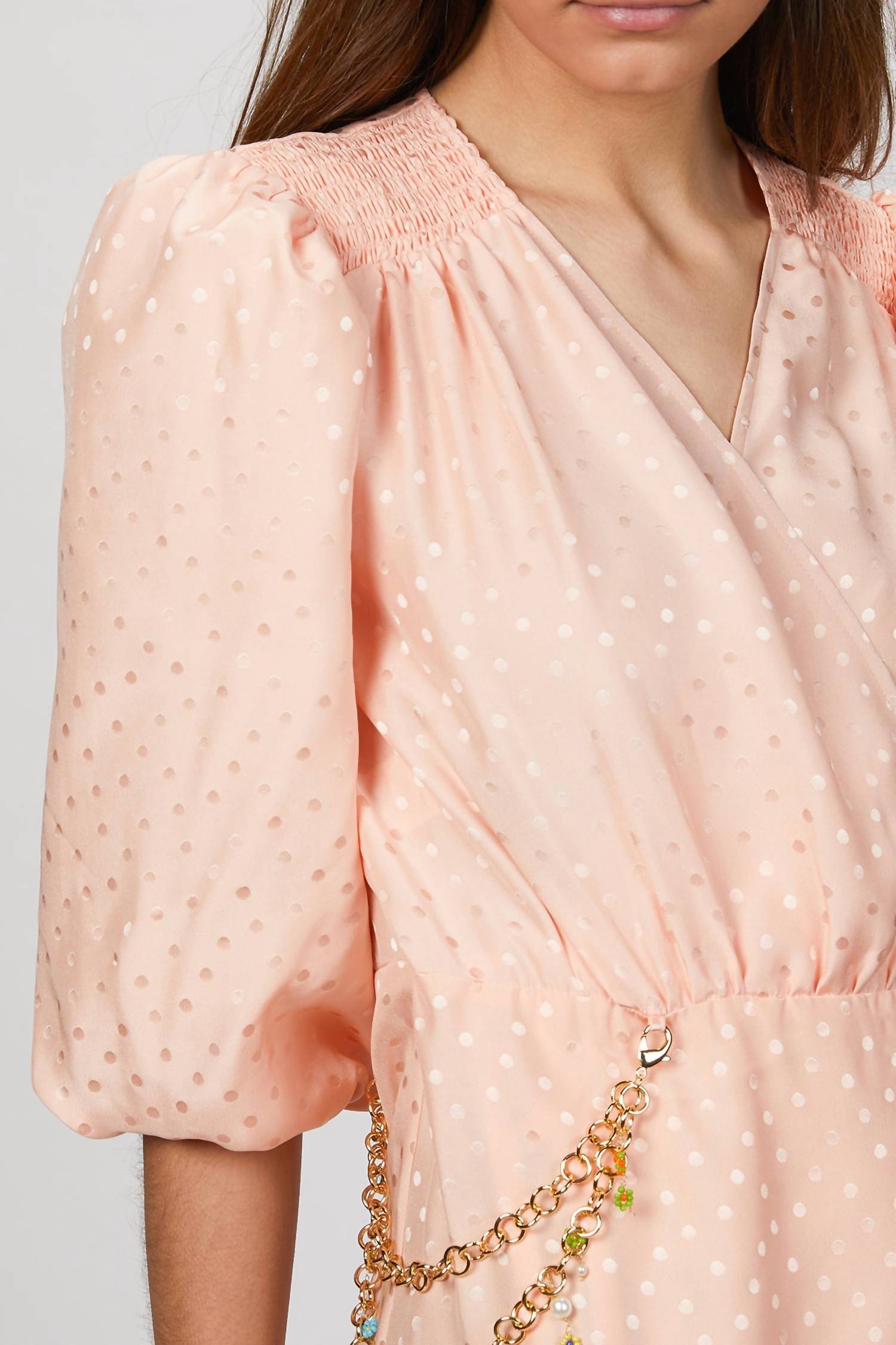 MIDI DRESS WITH CHAIN