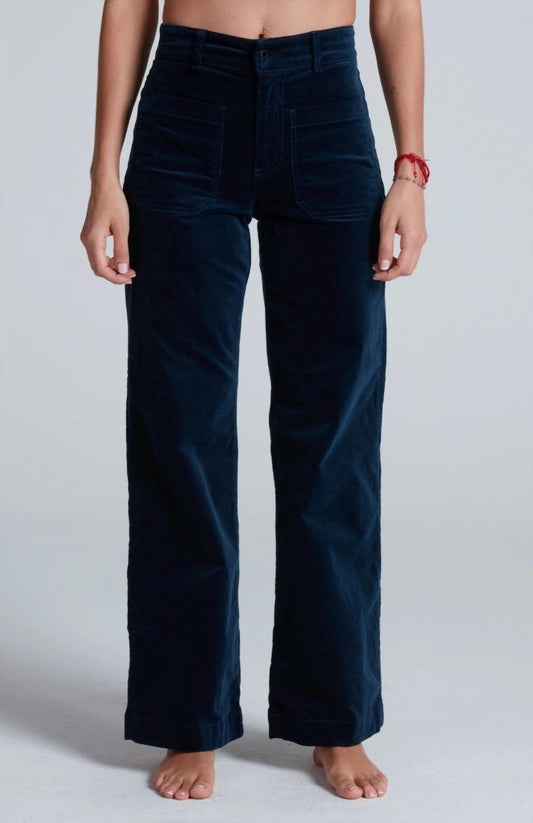 Askk Ny - Sailor High Rise Velvet Pants
