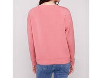 Charlie B - Scuba Knit Top With Soutache Front Detail