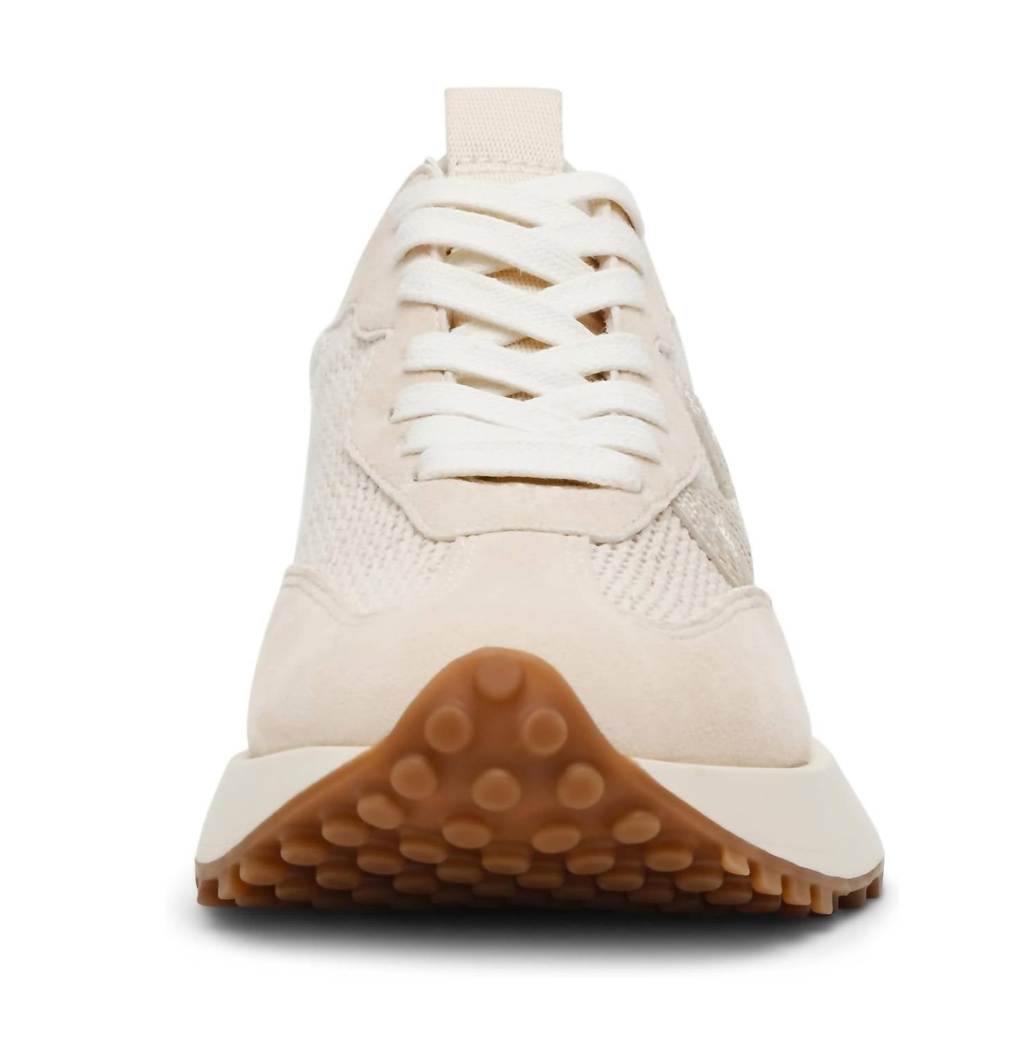 STEVE MADDEN Women's Campo Sneaker in natural raffia - women's sneaker - alternate view