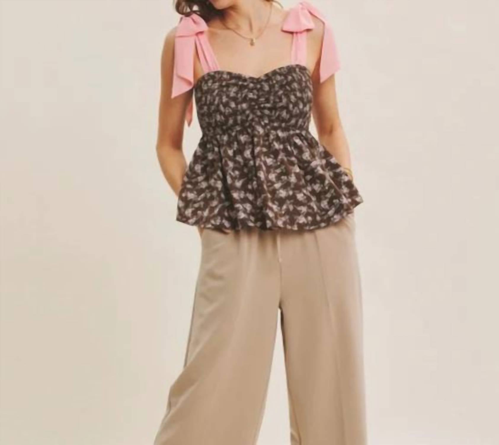 In February - Floral Flowy Blouse