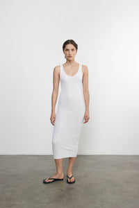 Enza Costa - SILK KNIT TANK MIDI DRESS