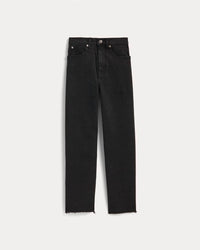 Everlane Women's The Way High Low Stretch Jean in black wash - women's pants - view 4