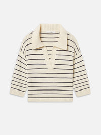Frame - Striped Easy Pullover Sweater