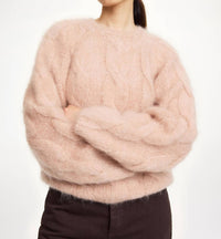 BY MALENE BIRGER Elliot Crew Neck Sweater in rose dust - women's sweater