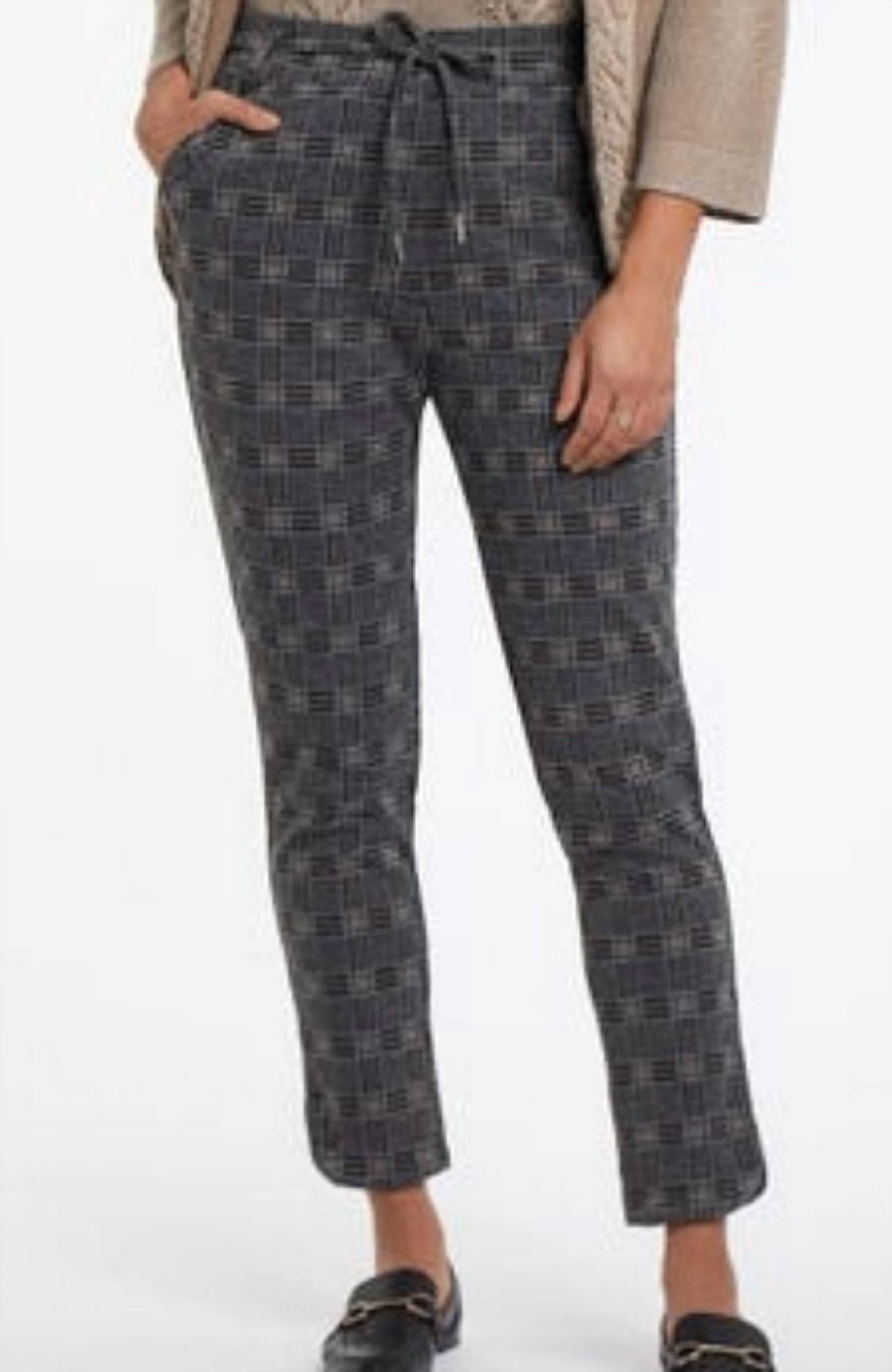 Tribal - Pull On Ankle Pant w/ Rounded Hem