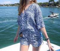 Me369 Nova Shirt in zebra - women's blouse