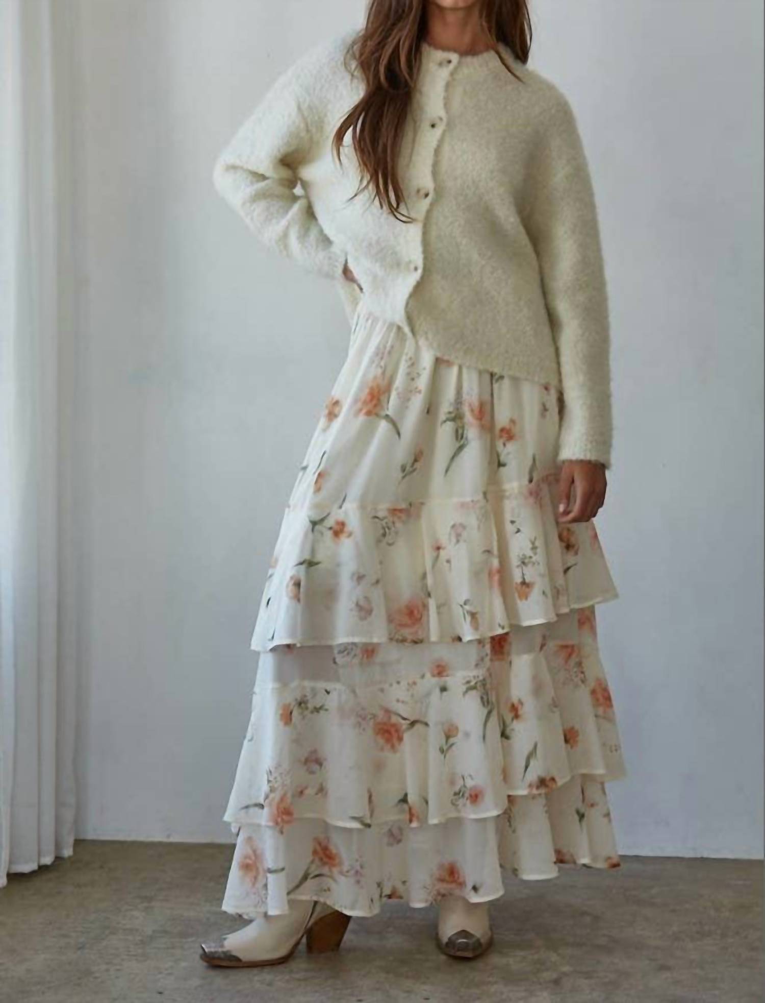 By Together - Knit Sweater Button Down Long Sleeve Cardigan