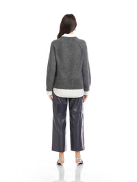 Fifteen Twenty Carrie Sweater in charcoal - women's sweater - view 4