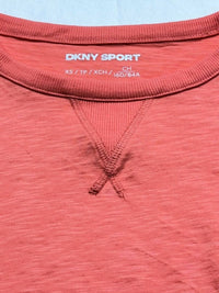 Dkny - V-inset Roll-sleeve T-shirt