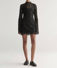 A.L.C. Eden Lace Mini Dress in black - women's dress