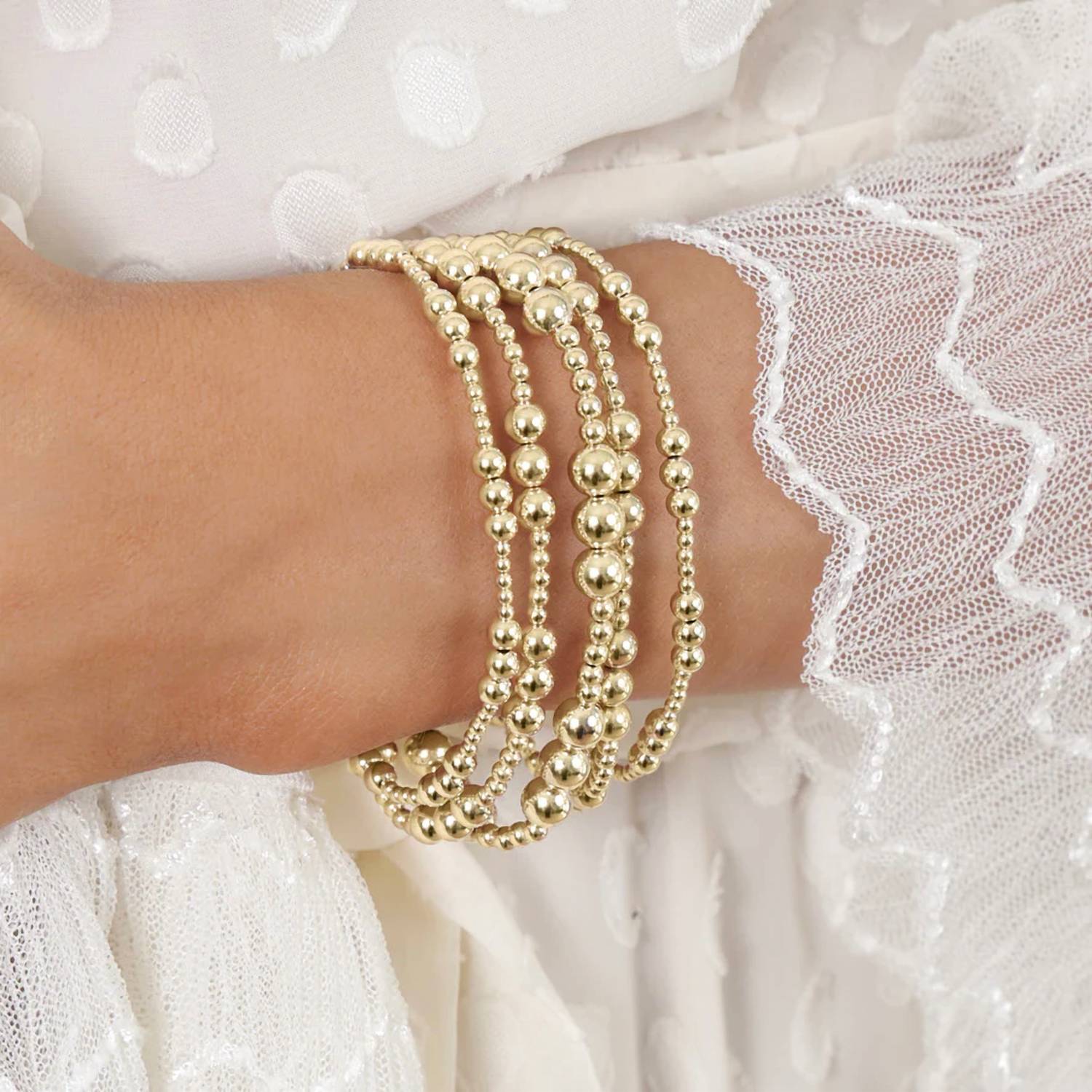 Enewton - Women's Classic Joy Pattern 4mm Bead Bracelet