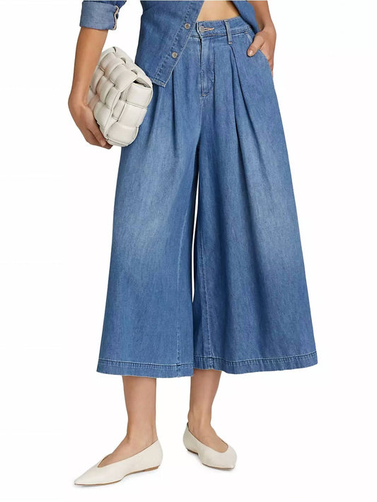 L'Agence - Elowyn Pleated Palazzo Jeans