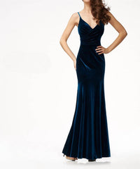 VELVET LONG DRESS