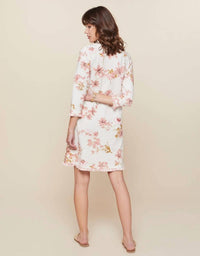 Spartina 449 - Island Fringe Floral Print Long Sleeve Dress
