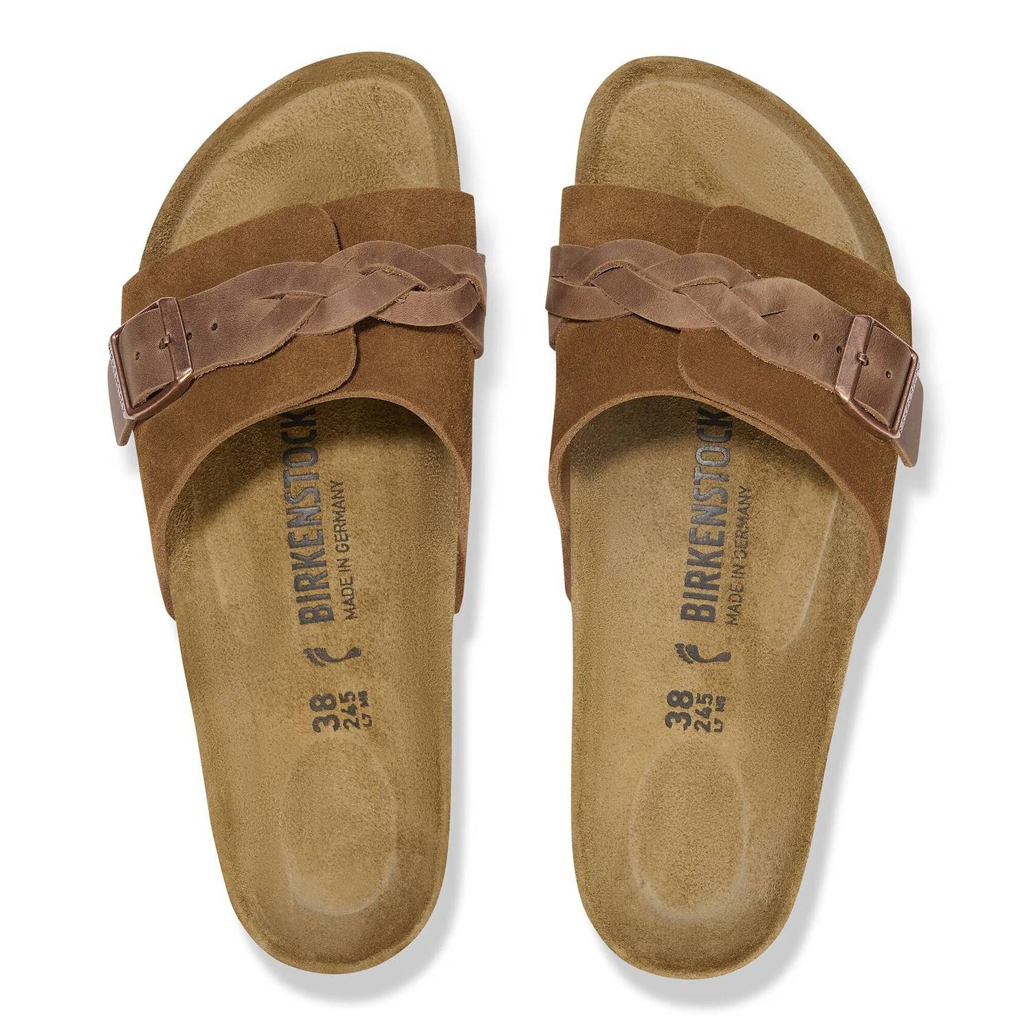 Birkenstock - Women's Oita Braided Suede Leather Sandals