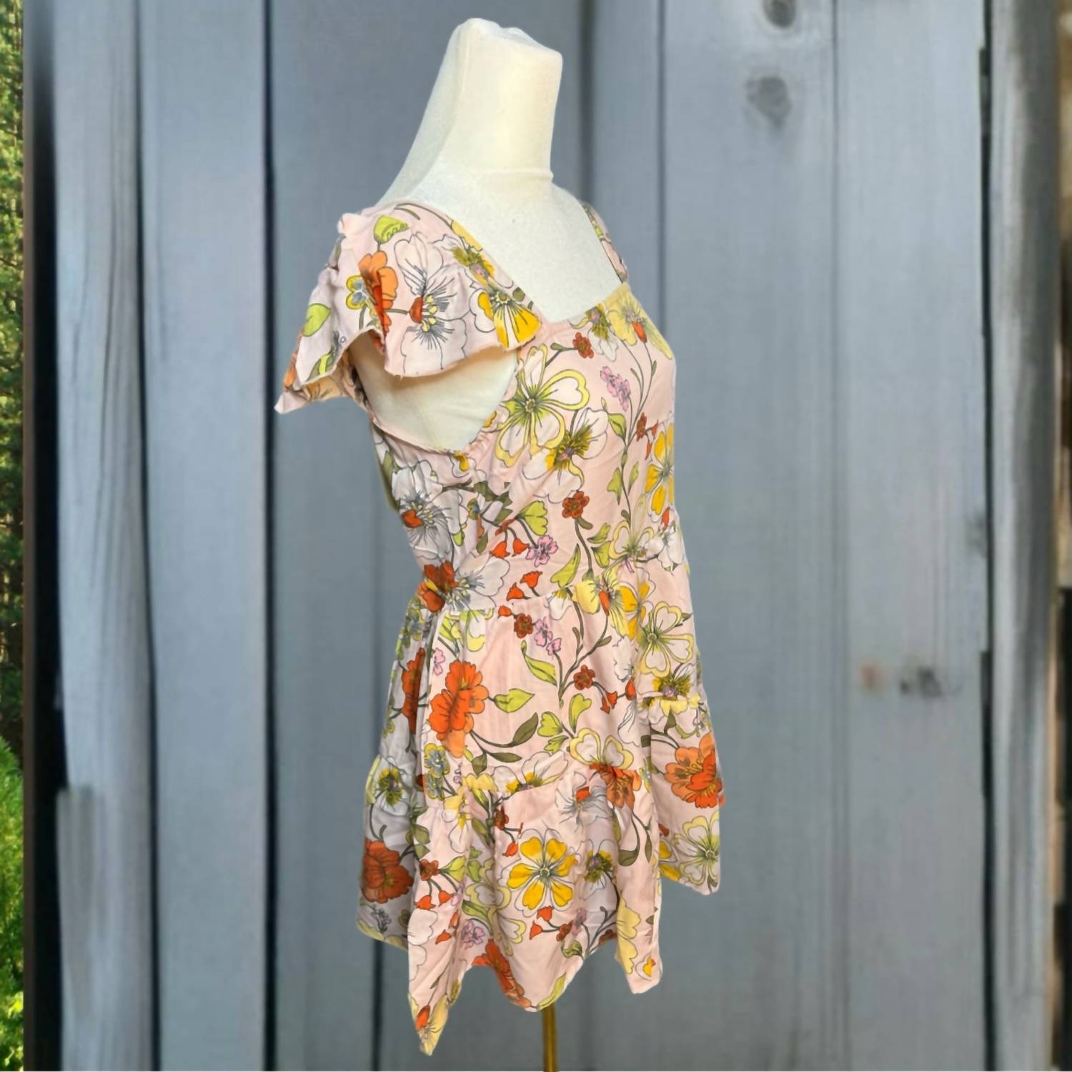 B.O.G. Collective - Floral Ruffle Mini Dress