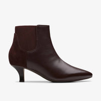 Clarks Women's Kepley Erin Dark Leather Ankle Boots in espresso - women's shoe