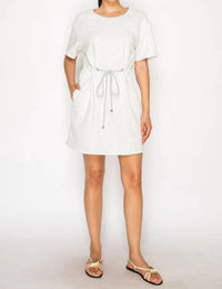 Meet Me In Santorini - French Terry Dress