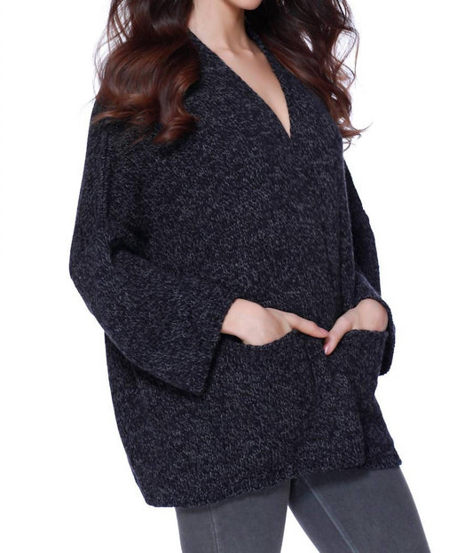 Camille Short Open Cardigan W/ Pockets