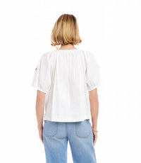 Karen Kane - Embroidered Peasant Top