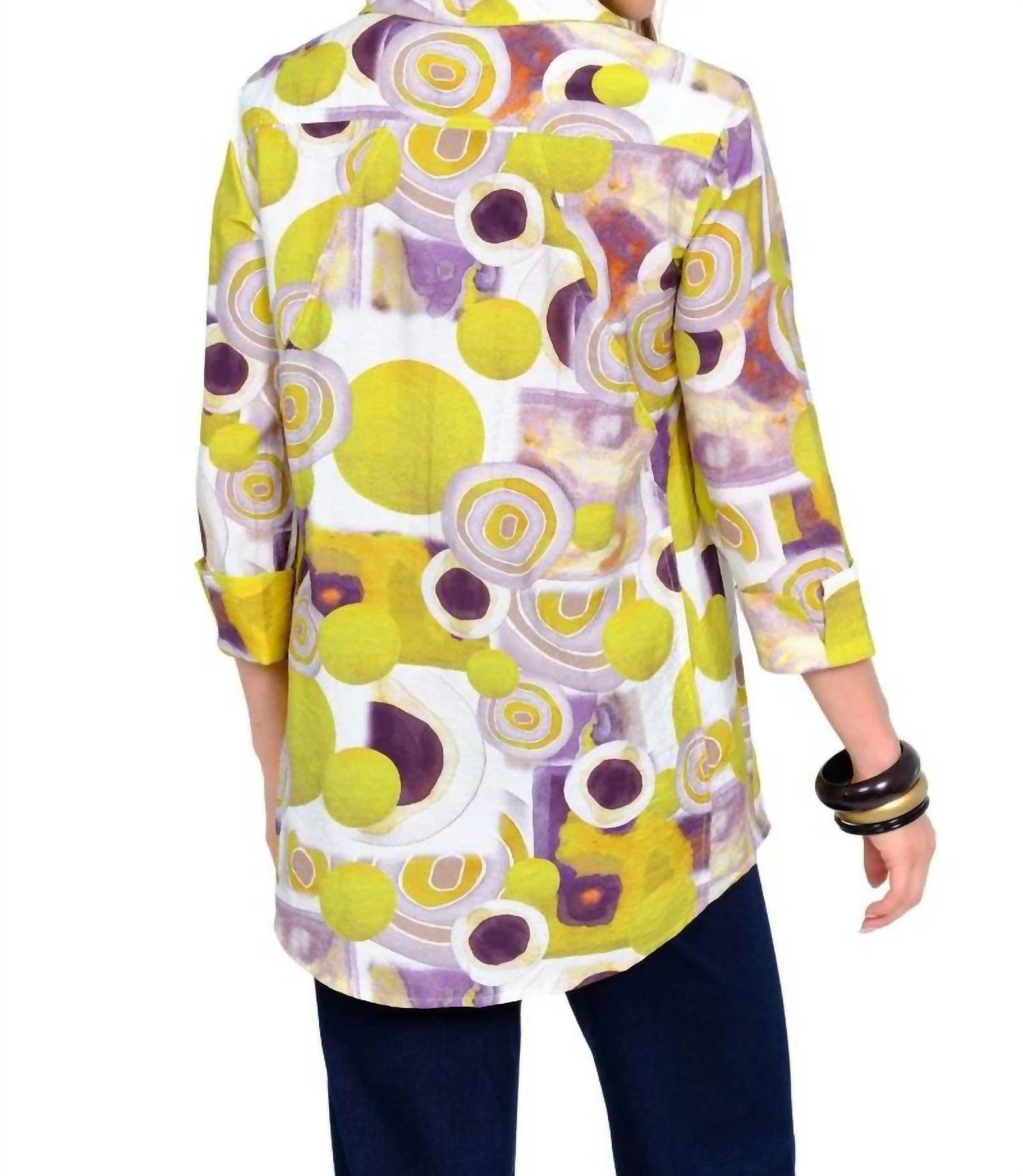 Lior - Valor Button Down Tunic With Pocket Details